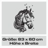 Wandaufkleber Aufkleber Wand Wandtattoo Tattoo Pferde Dekor Pferd Stute Pony Hengst Reiten Hof Sport Kids Hufeisen Glück Hof