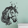 Wandaufkleber Aufkleber Wand Wandtattoo Tattoo Pferde Dekor Pferd Stute Pony Hengst Reiten Hof Sport Kids Hufeisen Glück Hof