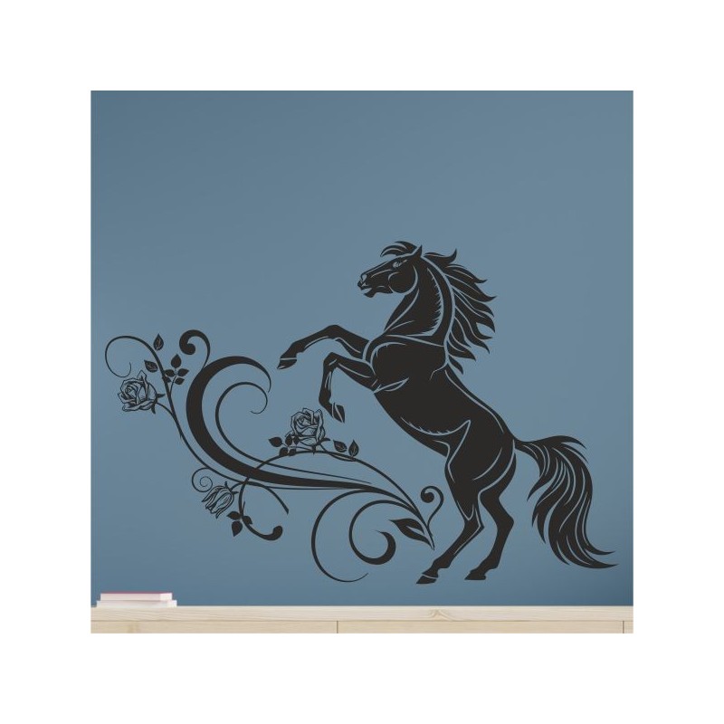 Wandaufkleber Aufkleber Wand Wandtattoo Tattoo Pferde Dekor Pferd Stute Pony Hengst Reiten Hof Sport Kids Hufeisen Glück Hof