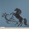 Wandaufkleber Aufkleber Wand Wandtattoo Tattoo Pferde Dekor Pferd Stute Pony Hengst Reiten Hof Sport Kids Hufeisen Glück Hof