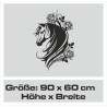 Wandaufkleber Aufkleber Wand Wandtattoo Tattoo Pferde Dekor Pferd Stute Pony Hengst Reiten Hof Sport Kids Hufeisen Glück Hof