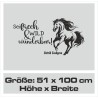 Wandaufkleber Aufkleber Wand Wandtattoo Tattoo Pferde Dekor Pferd Stute Pony Hengst Reiten Hof Sport Kids Hufeisen Glück Hof
