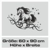 Wandaufkleber Aufkleber Wand Wandtattoo Tattoo Pferde Dekor Pferd Stute Pony Hengst Reiten Hof Sport Kids Hufeisen Glück Hof