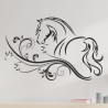 Wandaufkleber Aufkleber Wand Wandtattoo Tattoo Pferde Dekor Pferd Stute Pony Hengst Reiten Hof Sport Kids Hufeisen Glück Hof