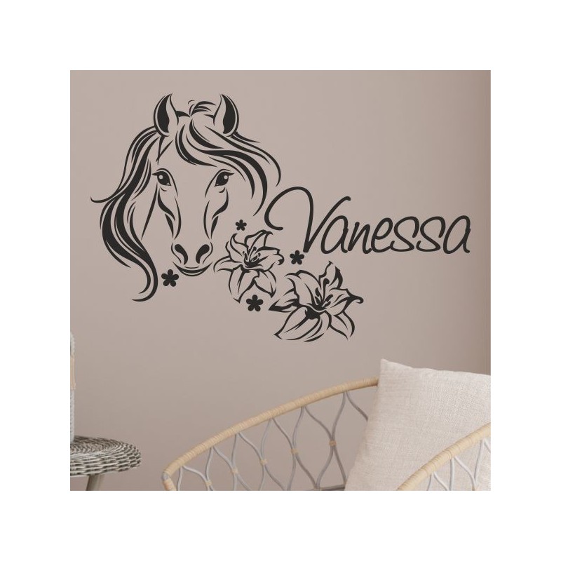 Wandaufkleber Aufkleber Wand Wandtattoo Tattoo Pferde Dekor Pferd Stute Pony Hengst Reiten Hof Sport Kids Hufeisen Glück Hof