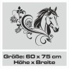 Wandaufkleber Aufkleber Wand Wandtattoo Tattoo Pferde Dekor Pferd Stute Pony Hengst Reiten Hof Sport Kids Hufeisen Glück Hof