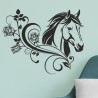 Wandaufkleber Aufkleber Wand Wandtattoo Tattoo Pferde Dekor Pferd Stute Pony Hengst Reiten Hof Sport Kids Hufeisen Glück Hof