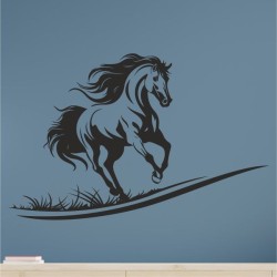 Wandaufkleber Aufkleber Wand Wandtattoo Tattoo Pferde Dekor Pferd Stute Pony Hengst Reiten Hof Sport Kids Hufeisen Glück Hof