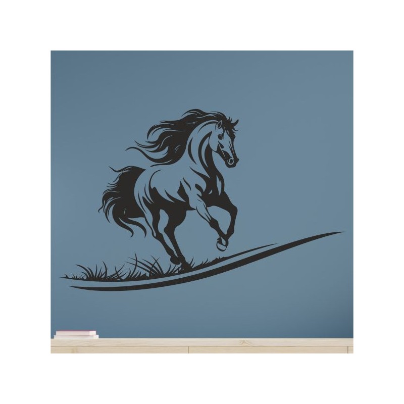 Wandaufkleber Aufkleber Wand Wandtattoo Tattoo Pferde Dekor Pferd Stute Pony Hengst Reiten Hof Sport Kids Hufeisen Glück Hof