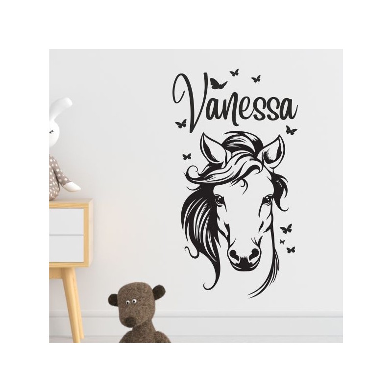 Wandaufkleber Aufkleber Wand Wandtattoo Tattoo Pferde Dekor Pferd Stute Pony Hengst Reiten Hof Sport Kids Hufeisen Glück Hof