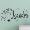Wandaufkleber Aufkleber Wand Wandtattoo Tattoo Pferde Dekor Pferd Stute Pony Hengst Reiten Hof Sport Kids Hufeisen Glück Hof