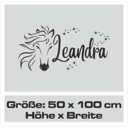 Wandaufkleber Aufkleber Wand Wandtattoo Tattoo Pferde Dekor Pferd Stute Pony Hengst Reiten Hof Sport Kids Hufeisen Glück Hof