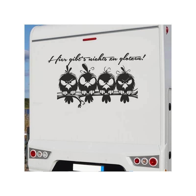 Aufkleber Wohnmobil Wohnwagen Reise Camping Auto Reisemobil Möwe Meer Kompass Globus Strand Palme Urlaub Spruch Familie Zuhause