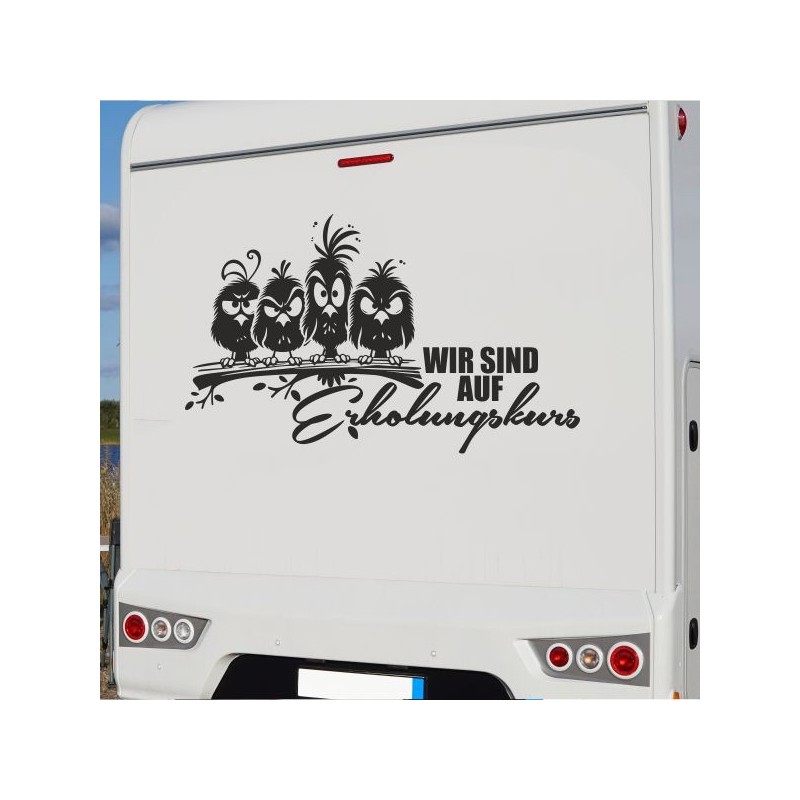 Aufkleber Wohnmobil Wohnwagen Reise Camping Auto Reisemobil Möwe Meer Kompass Globus Strand Palme Urlaub Spruch Familie Zuhause