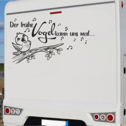 Aufkleber Wohnmobil Wohnwagen Reise Camping Auto Reisemobil Möwe Meer Kompass Globus Strand Palme Urlaub Spruch Familie Zuhause