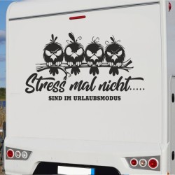 Aufkleber Wohnmobil Wohnwagen Reise Camping Auto Reisemobil Möwe Meer Kompass Globus Strand Palme Urlaub Spruch Familie Zuhause