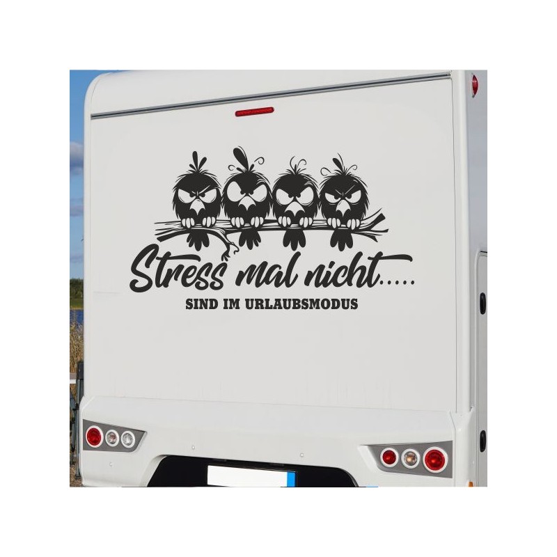 Aufkleber Wohnmobil Wohnwagen Reise Camping Auto Reisemobil Möwe Meer Kompass Globus Strand Palme Urlaub Spruch Familie Zuhause