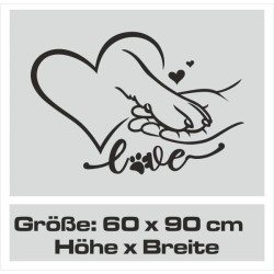 Wandaufkleber Wandtattoo Sprüche Vintage Sugar Skull Bulli Bus Familie Endlosschleife Mandala Buddha Drache Liebe Faultier