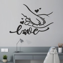 Wandaufkleber Wandtattoo Sprüche Vintage Sugar Skull Bulli Bus Familie Endlosschleife Mandala Buddha Drache Liebe Faultier