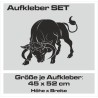 Aufkleber SET Auto Car Tattoo Style Seiten Tribal Dekor Pferd Gecko Power Blumen Ranke Fee Hexe Blumen Blüten Gecko Farbe