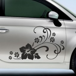Aufkleber SET Auto Car Tattoo Style Seiten Tribal Dekor Pferd Gecko Power Blumen Ranke Fee Hexe Blumen Blüten Gecko Farbe