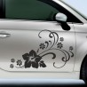 Aufkleber SET Auto Car Tattoo Style Seiten Tribal Dekor Pferd Gecko Power Blumen Ranke Fee Hexe Blumen Blüten Gecko Farbe