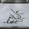 Aufkleber Auto Motorhaube Car Style Tuning Drache Tribal Dekor Rosen Blumen Schmetteringe Tattoo´s Fun Comic Flower Tiere