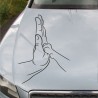 Aufkleber Auto Motorhaube Car Style Tuning Drache Tribal Dekor Rosen Blumen Schmetteringe Tattoo´s Fun Comic Flower Tiere