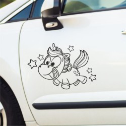 Einhorn Aufkleber Tattoo Sticker Unicorn Sternenstaub Glitzer Prinz Luftballon Herz Liebe Glitzer Sterne Staub Magie Glück