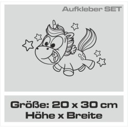 Einhorn Aufkleber Tattoo Sticker Unicorn Sternenstaub Glitzer Prinz Luftballon Herz Liebe Glitzer Sterne Staub Magie Glück