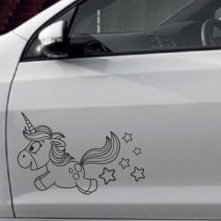 Einhorn Aufkleber Tattoo Sticker Unicorn Sternenstaub Glitzer Prinz Luftballon Herz Liebe Glitzer Sterne Staub Magie Glück