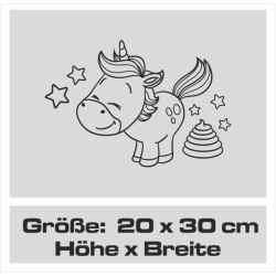 Einhorn Aufkleber Tattoo Sticker Unicorn Sternenstaub Glitzer Prinz Luftballon Herz Liebe Glitzer Sterne Staub Magie Glück