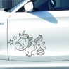 Einhorn Aufkleber Tattoo Sticker Unicorn Sternenstaub Glitzer Prinz Luftballon Herz Liebe Glitzer Sterne Staub Magie Glück