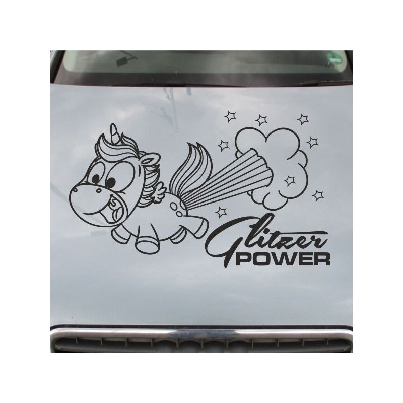 Einhorn Aufkleber Tattoo Sticker Unicorn Sternenstaub Glitzer Prinz Luftballon Herz Liebe Glitzer Sterne Staub Magie Glück