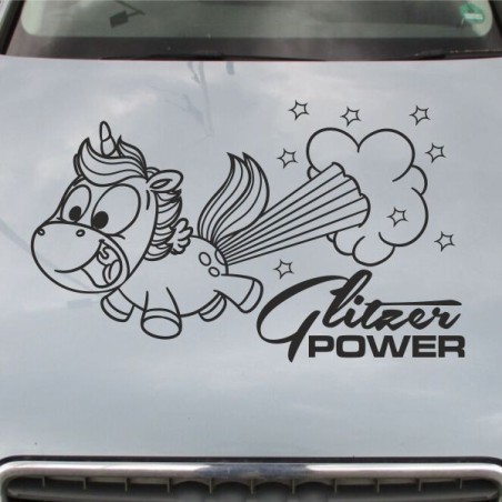 Einhorn Aufkleber Tattoo Sticker Unicorn Sternenstaub Glitzer Prinz Luftballon Herz Liebe Glitzer Sterne Staub Magie Glück