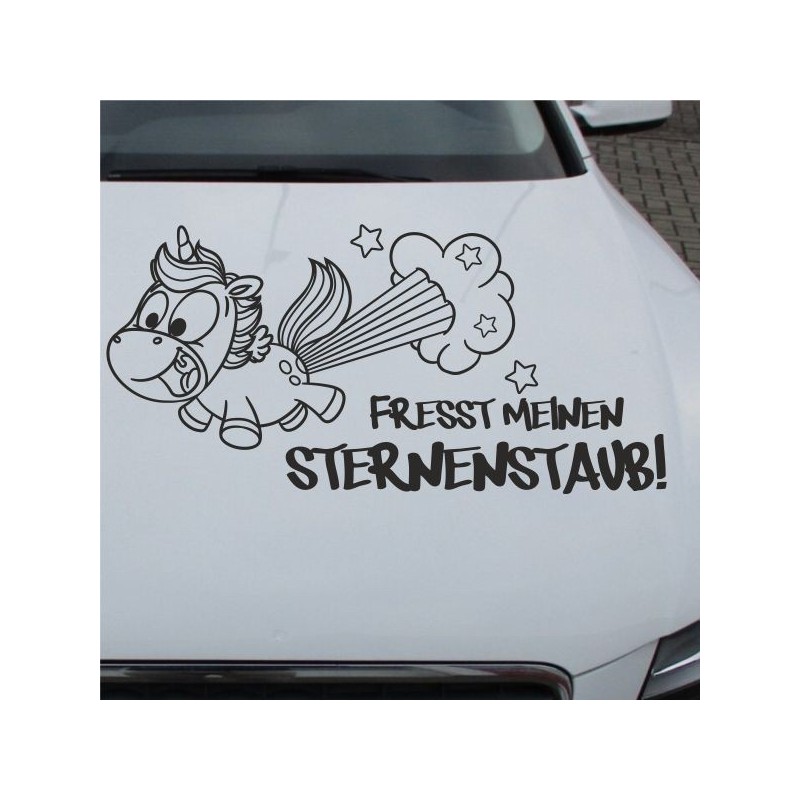 Einhorn Aufkleber Tattoo Sticker Unicorn Sternenstaub Glitzer Prinz Luftballon Herz Liebe Glitzer Sterne Staub Magie Glück