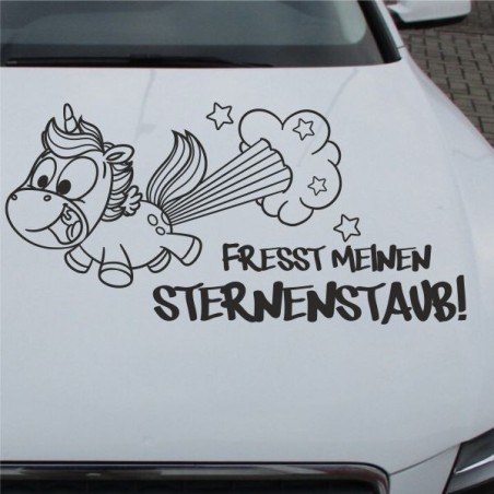Einhorn Aufkleber Tattoo Sticker Unicorn Sternenstaub Glitzer Prinz Luftballon Herz Liebe Glitzer Sterne Staub Magie Glück