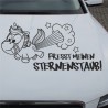 Einhorn Aufkleber Tattoo Sticker Unicorn Sternenstaub Glitzer Prinz Luftballon Herz Liebe Glitzer Sterne Staub Magie Glück