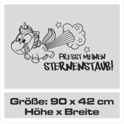 Einhorn Aufkleber Tattoo Sticker Unicorn Sternenstaub Glitzer Prinz Luftballon Herz Liebe Glitzer Sterne Staub Magie Glück