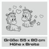 Einhorn Aufkleber Tattoo Sticker Unicorn Sternenstaub Glitzer Prinz Luftballon Herz Liebe Glitzer Sterne Staub Magie Glück