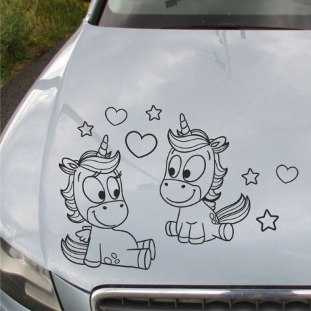 Einhorn Aufkleber Tattoo Sticker Unicorn Sternenstaub Glitzer Prinz Luftballon Herz Liebe Glitzer Sterne Staub Magie Glück