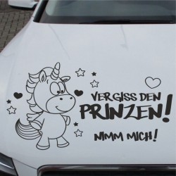 Einhorn Aufkleber Tattoo Sticker Unicorn Sternenstaub Glitzer Prinz Luftballon Herz Liebe Glitzer Sterne Staub Magie Glück