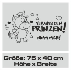 Einhorn Aufkleber Tattoo Sticker Unicorn Sternenstaub Glitzer Prinz Luftballon Herz Liebe Glitzer Sterne Staub Magie Glück