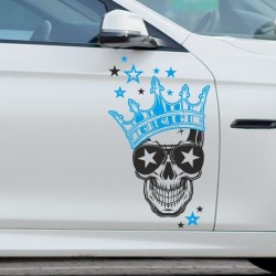 Aufkleber SET 2farbig Auto Seitendekor Tribal Car Style Blumen Gecko Landschaft Totenkopf Feder Vogel Rosen Tattoo Musik Strand