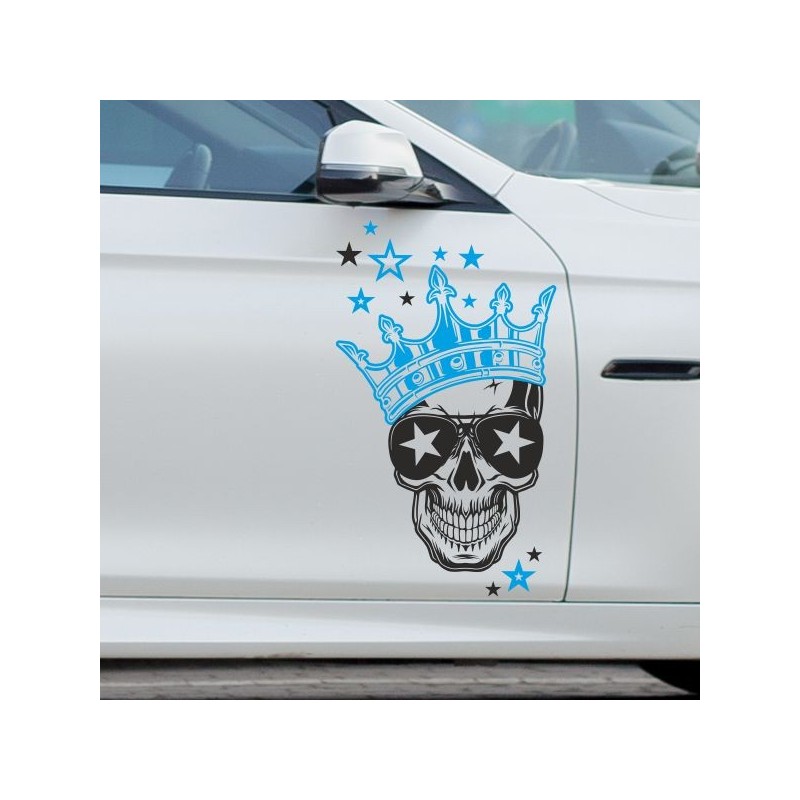 Aufkleber SET 2farbig Auto Seitendekor Tribal Car Style Blumen Gecko Landschaft Totenkopf Feder Vogel Rosen Tattoo Musik Strand