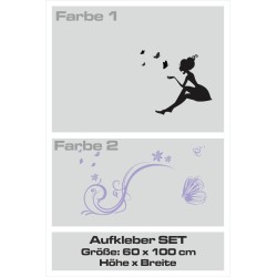 Aufkleber SET 2farbig Auto Seitendekor Tribal Car Style Blumen Gecko Landschaft Totenkopf Feder Vogel Rosen Tattoo Musik Strand