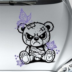 Aufkleber SET 2farbig Auto Seitendekor Tribal Car Style Blumen Gecko Landschaft Totenkopf Feder Vogel Rosen Tattoo Musik Strand