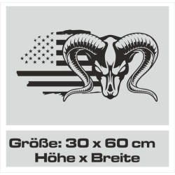 Aufkleber Pick UP Dodge Gelände Offroad Widder RAM Dekor Streifen Amerikanische Flagge Amerika BIG WHEEL Viper