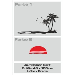 Aufkleber SET 2farbig Auto Seitendekor Tribal Car Style Blumen Gecko Landschaft Totenkopf Feder Vogel Rosen Tattoo Musik Strand