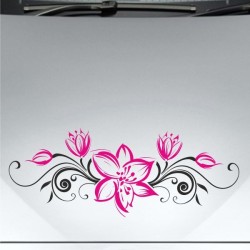 Aufkleber SET 2farbig Auto Seitendekor Tribal Car Style Blumen Gecko Landschaft Totenkopf Feder Vogel Rosen Tattoo Musik Strand